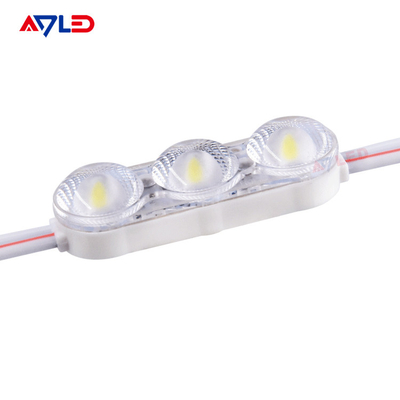 Lampu Modul LED Efisiensi Tinggi 3 LED Waterproof IP67 2835 LED Module For Sign